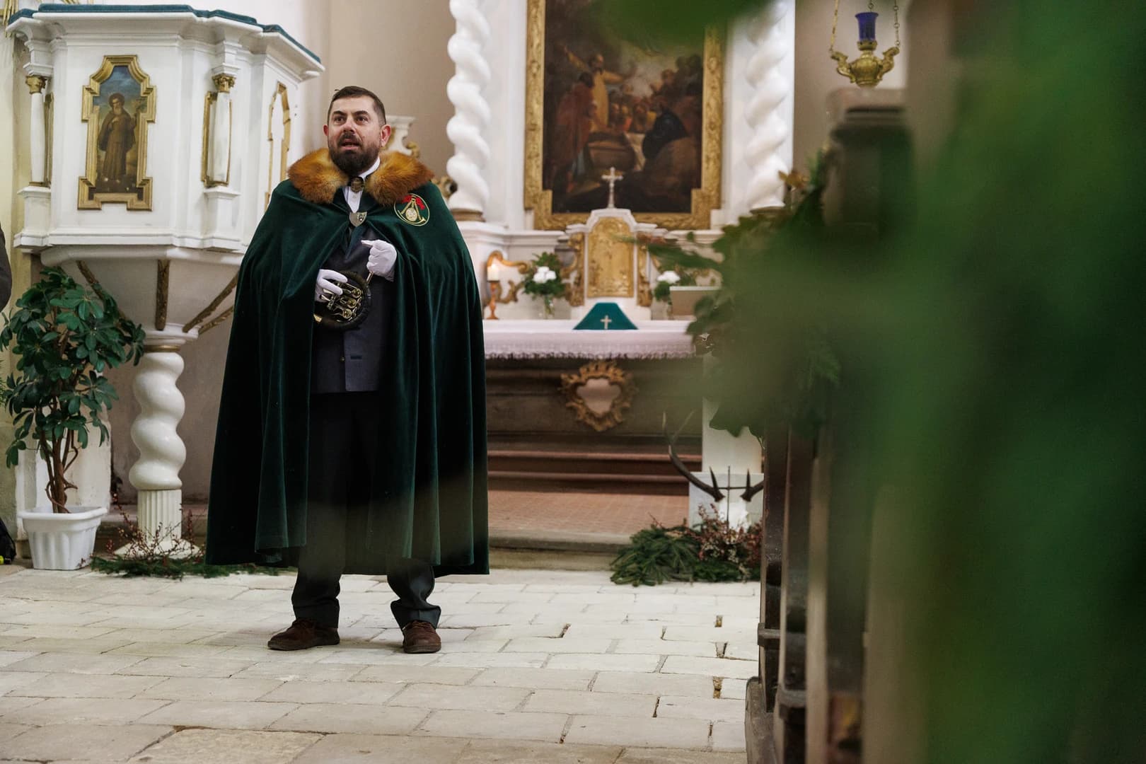 Svatohubertská mše v Lišanech