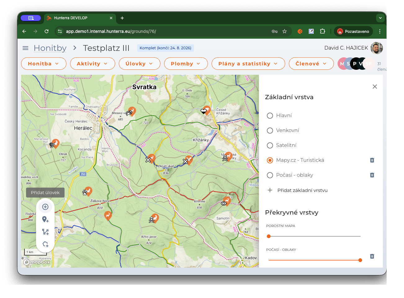 Pokročilá práce s mapou