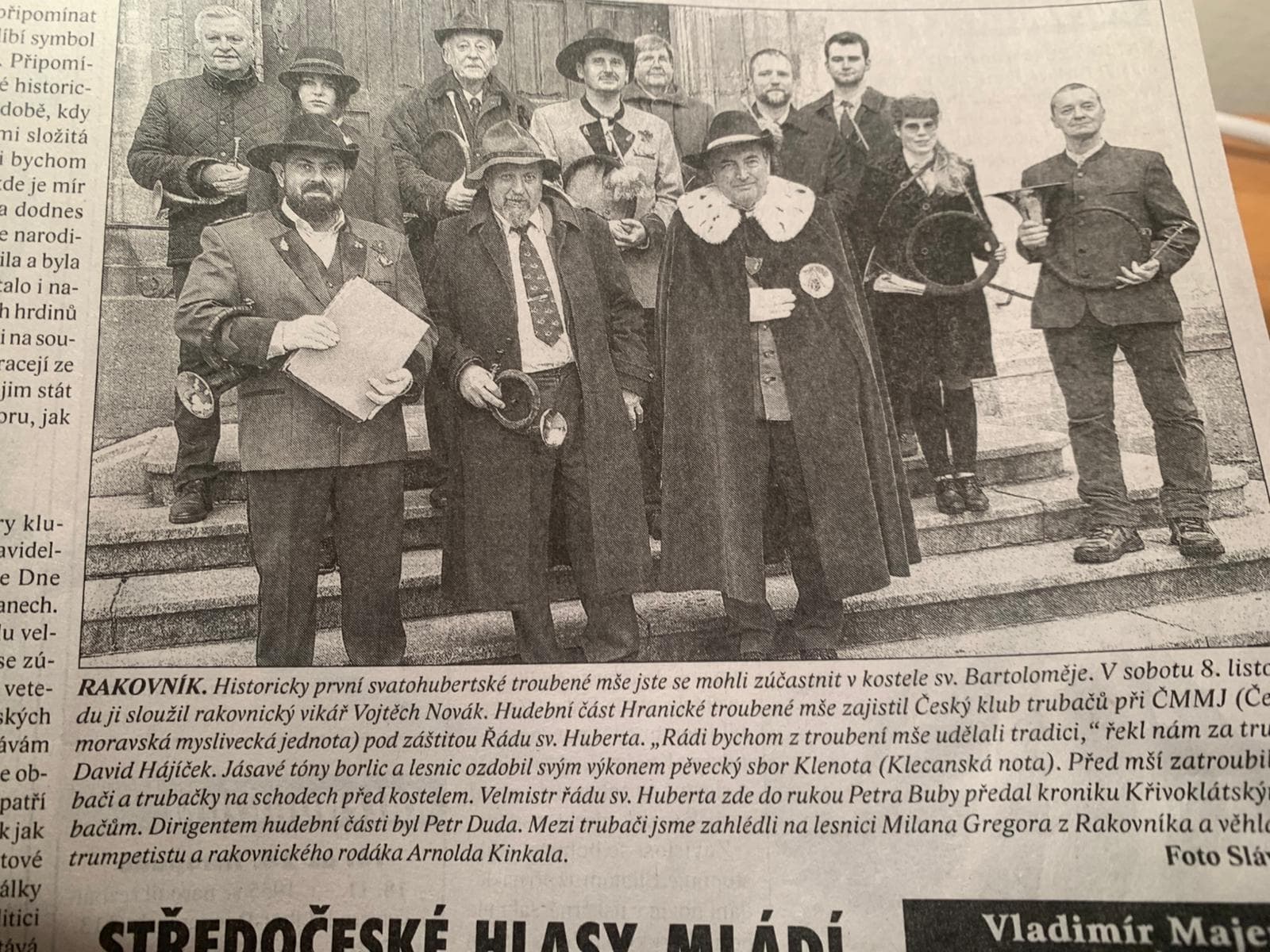 Svatohubertská mše v Rakovníku